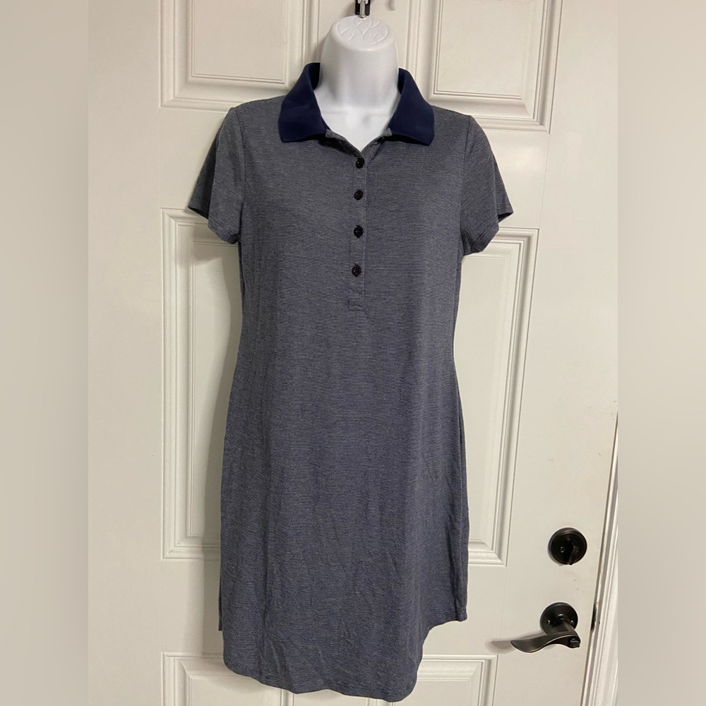 T1a- MAMAWAY Pinstripe Maternity T-Shirt Dress